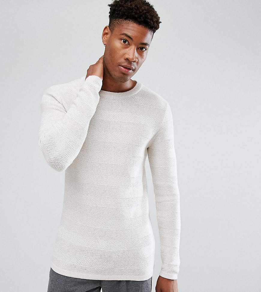 Selected Homme Knitted Jumper in 100% Cotton - Egret