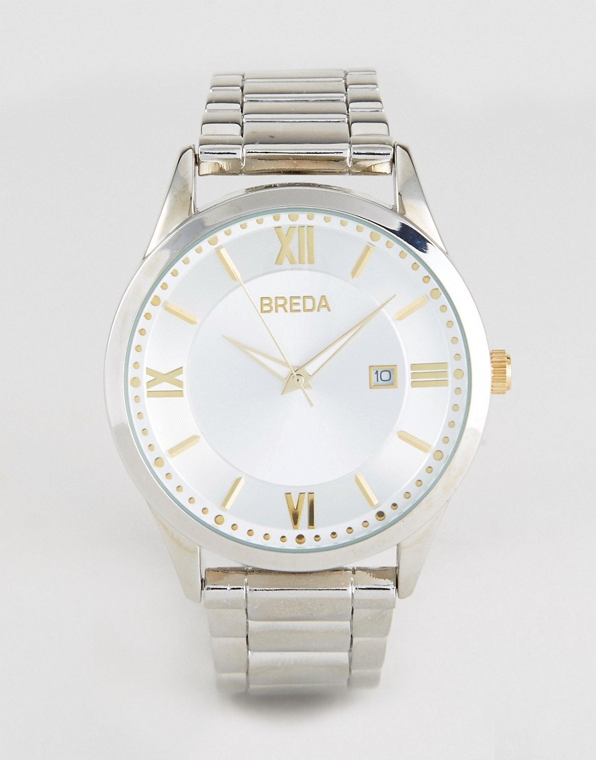 Breda Silver Dial Watch