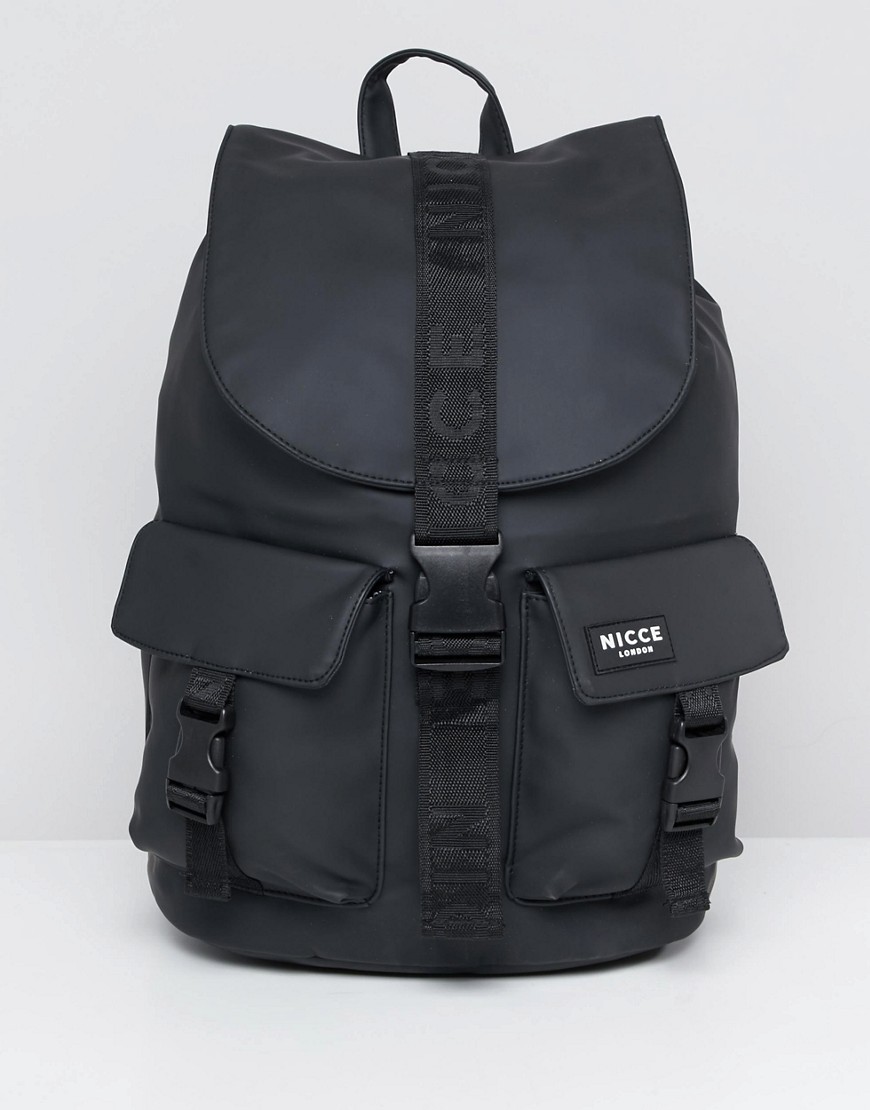 Nicce buckle backpack in black - Black