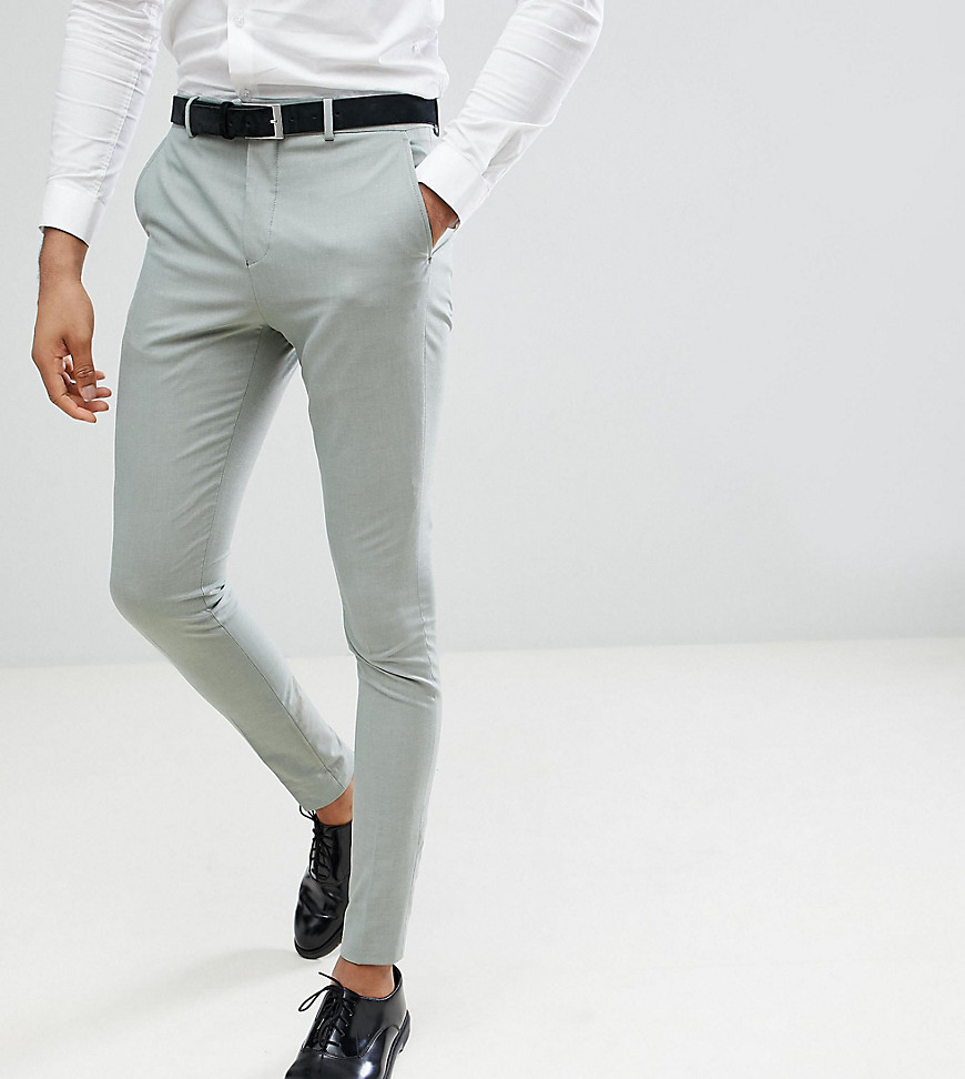 Selected Homme Skinny Fit Suit Trousers In Green