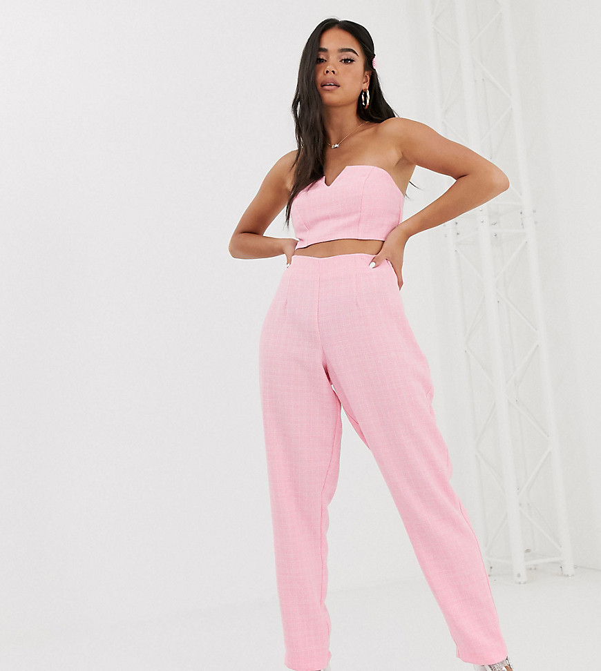 Reclaimed Vintage inspired trousers in boucle co-ord