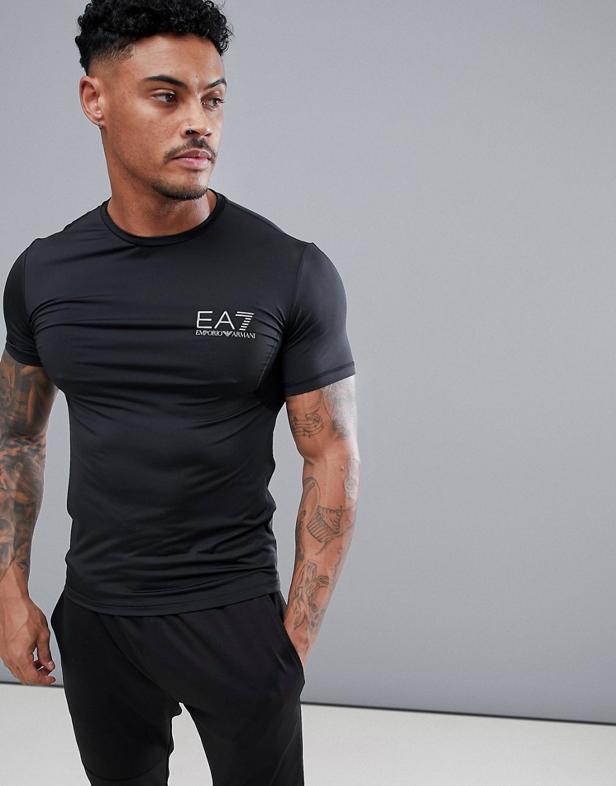 EA7 Training Performance Vigor Compression T-Shirt In Black