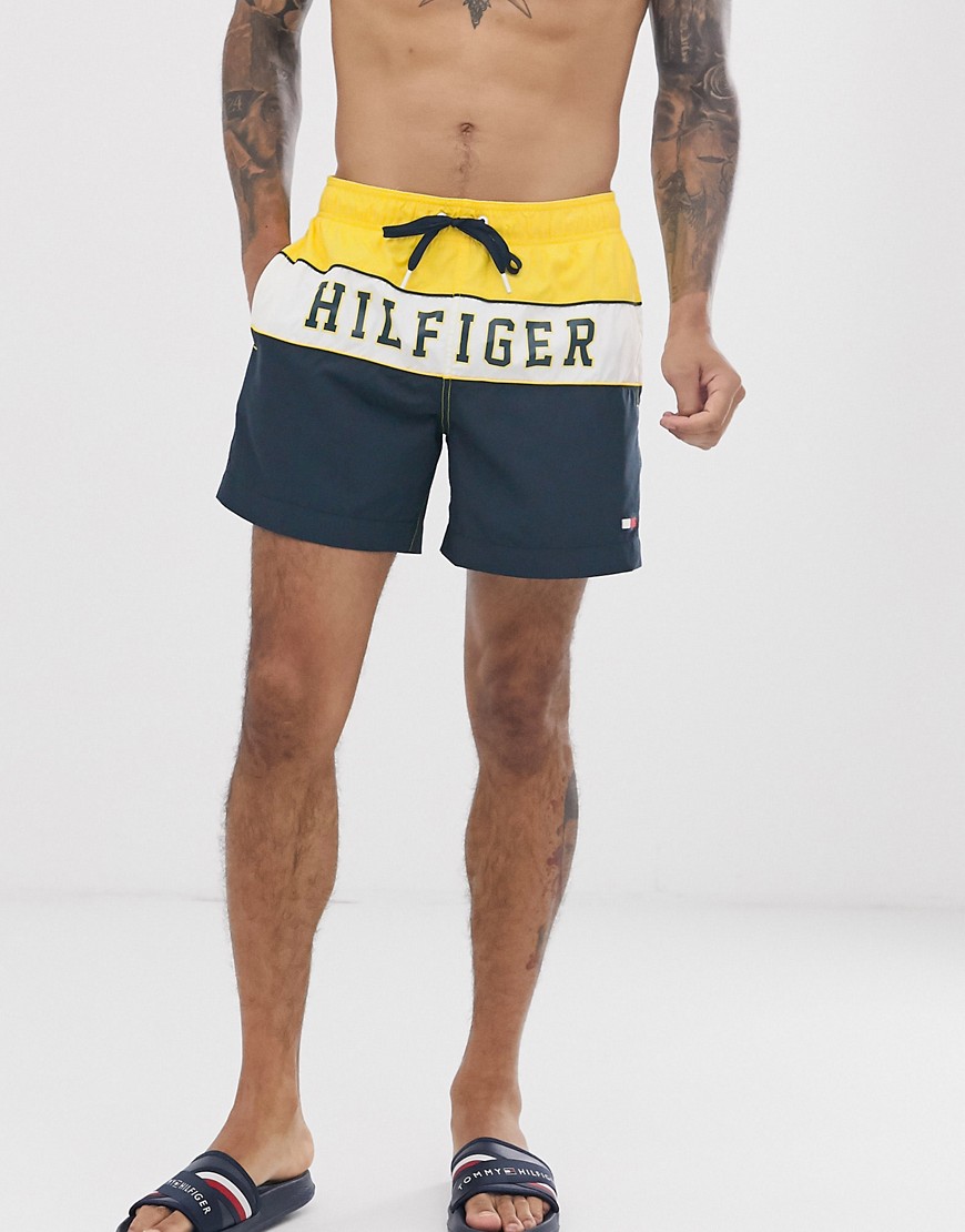 Tommy Hilfiger logo swim trunks