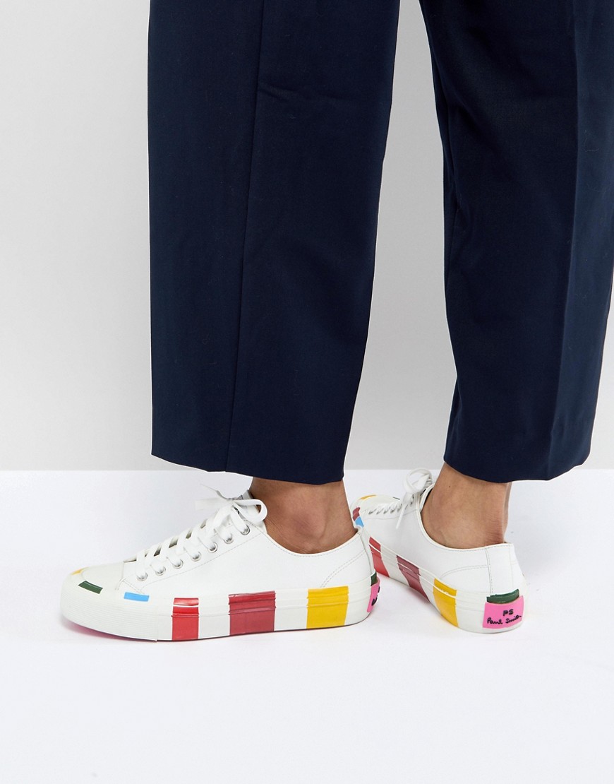 PS by Paul Smith Multi Stripe Trainer - White
