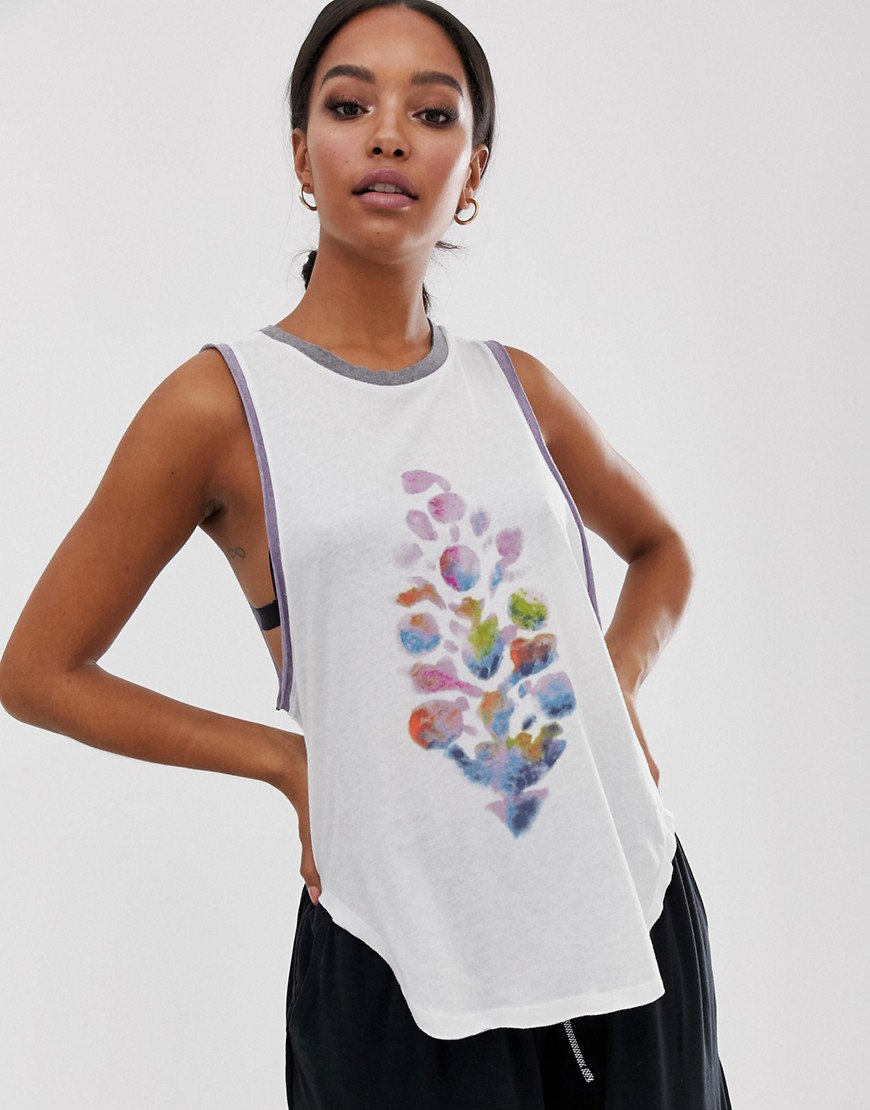 Free People Movement Faded Away graphic vest
