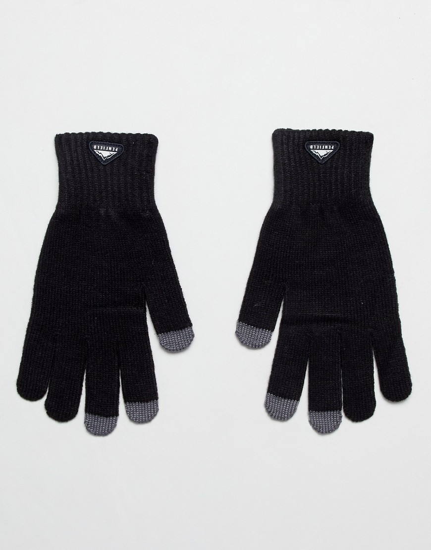 Penfield Nanga etouch knit gloves in black