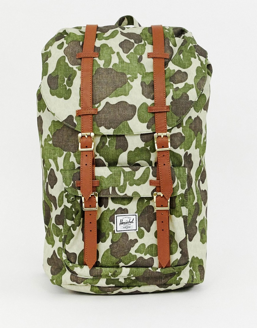 Herschel Supply Co Little America 25l backpack in abstract camo print