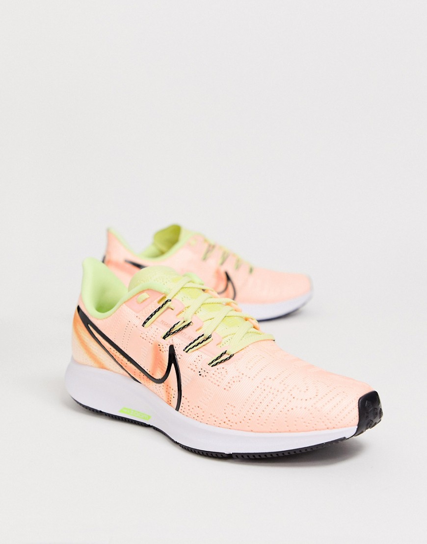 Nike Running air zoom pegasus premium trainers in peach