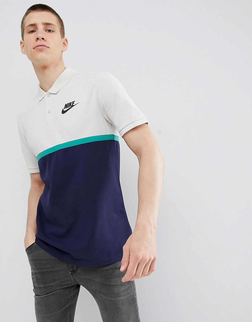 Nike Matchup Colour Block Polo In Navy 886507-072