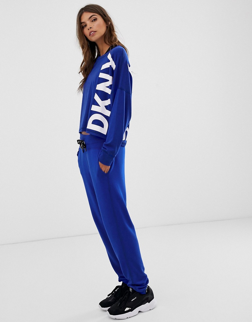 DKNY slim fit jogger with logo tape co-ord
