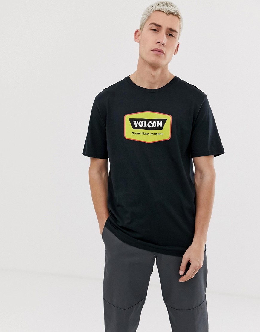 Volcom Cresticle logo t-shirt in black