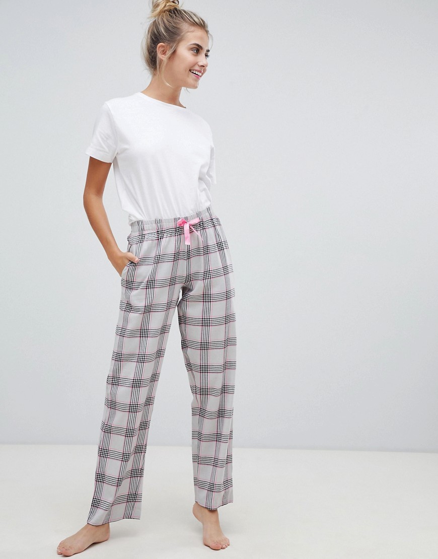 Brave Soul checked trouser pyjama set