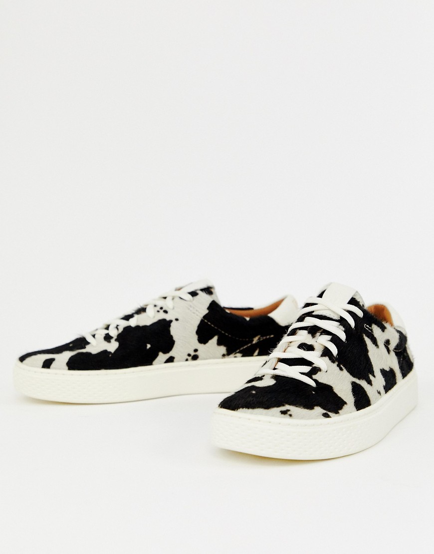 Polo Ralph Lauren lace up sneaker in animal print