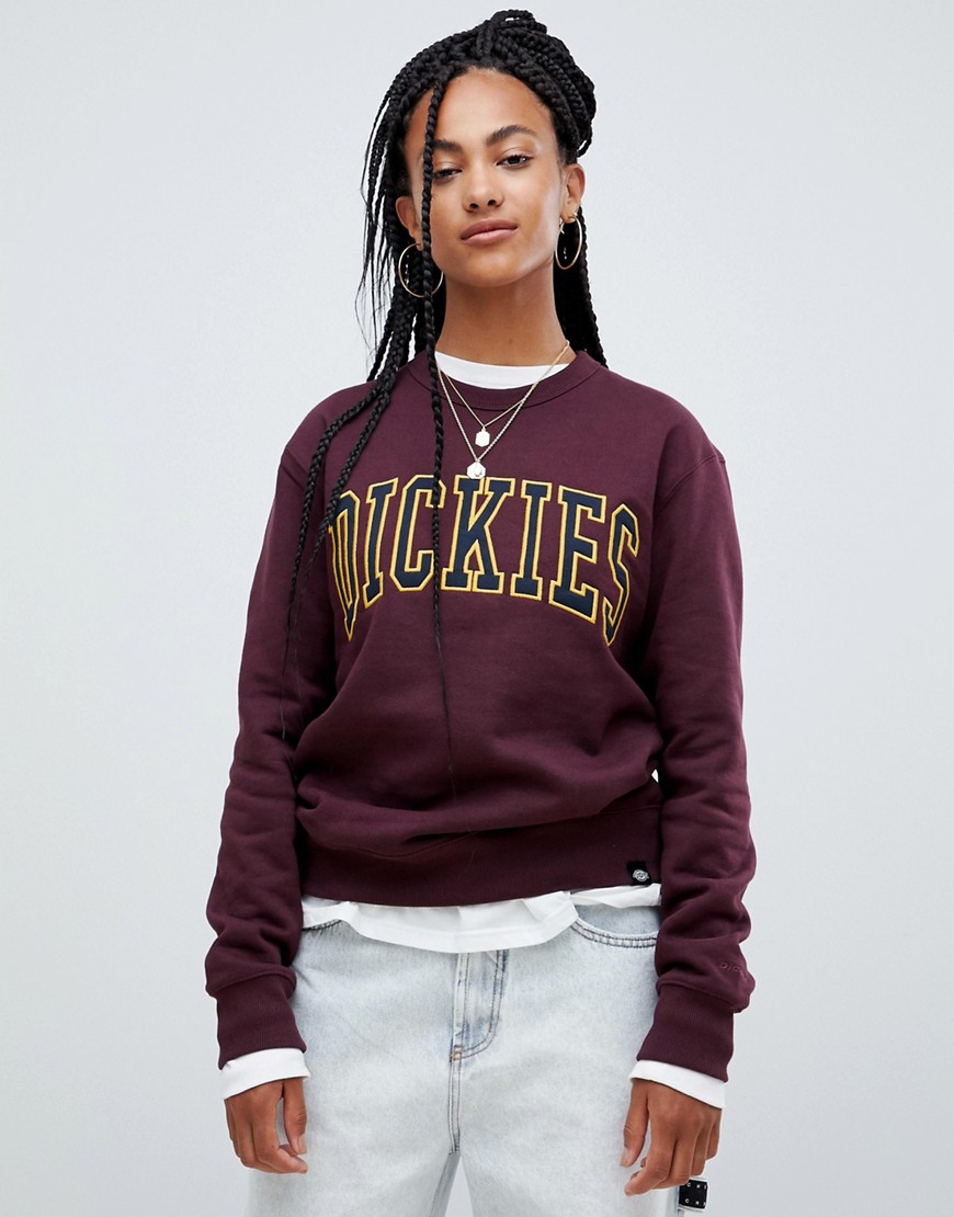 Dickies relaxed sweatshirt with large front logo - Maroon