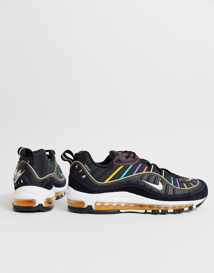Nike Air Max 98 trainers in black