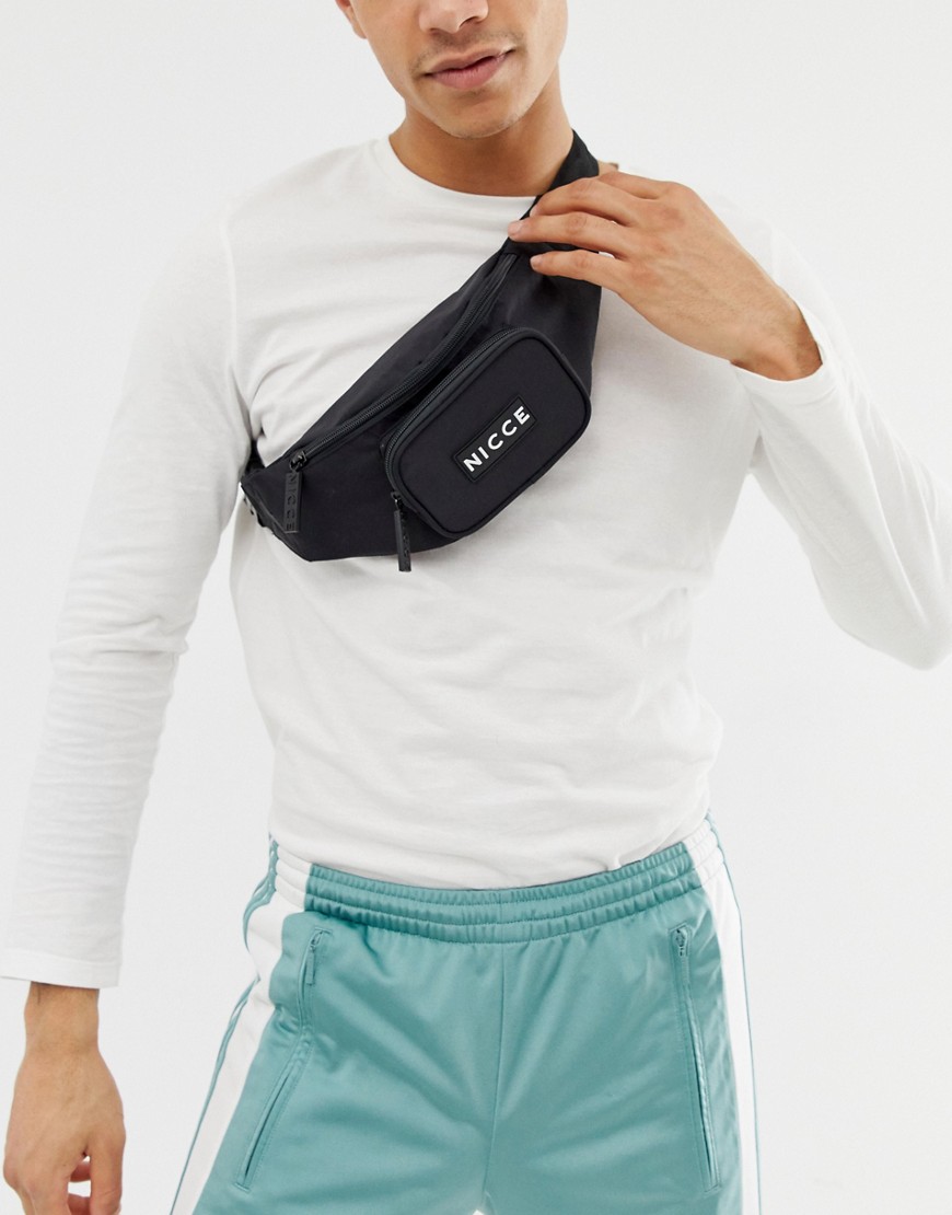 Nicce bumbag in black with small logo