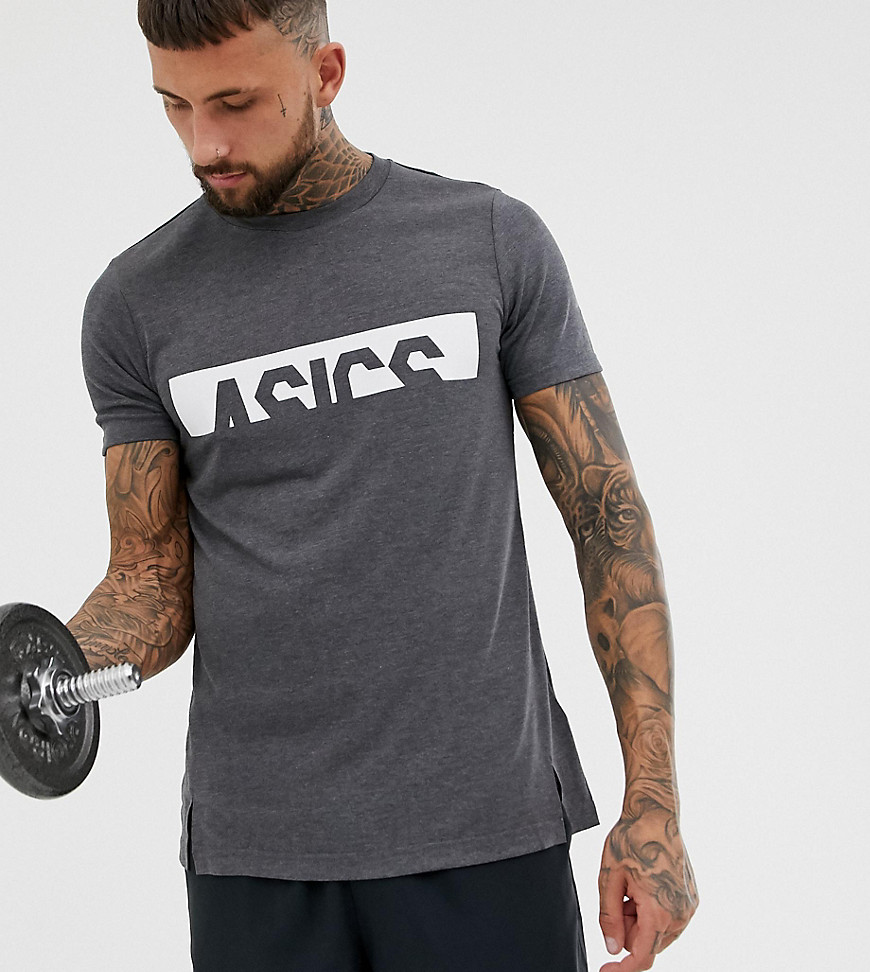 Asics graphic top in grey