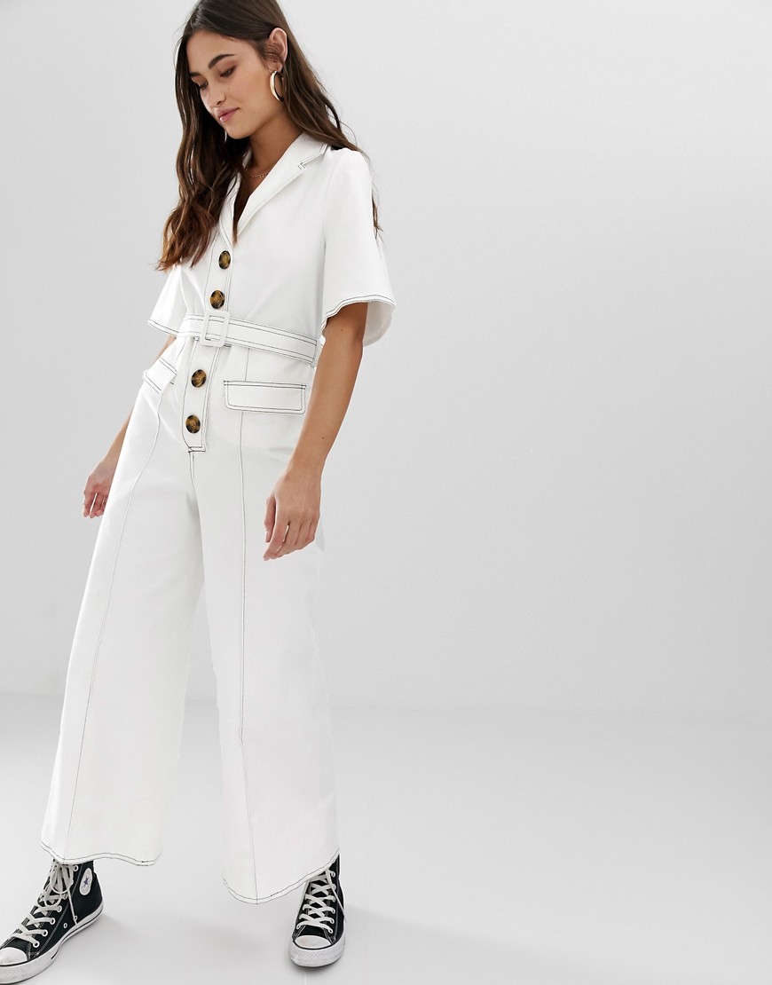 The East Order Dex jumpsuit with contrast stitching