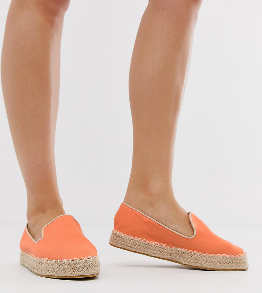 Truffle Collection wide fit flatform espadrille shoes