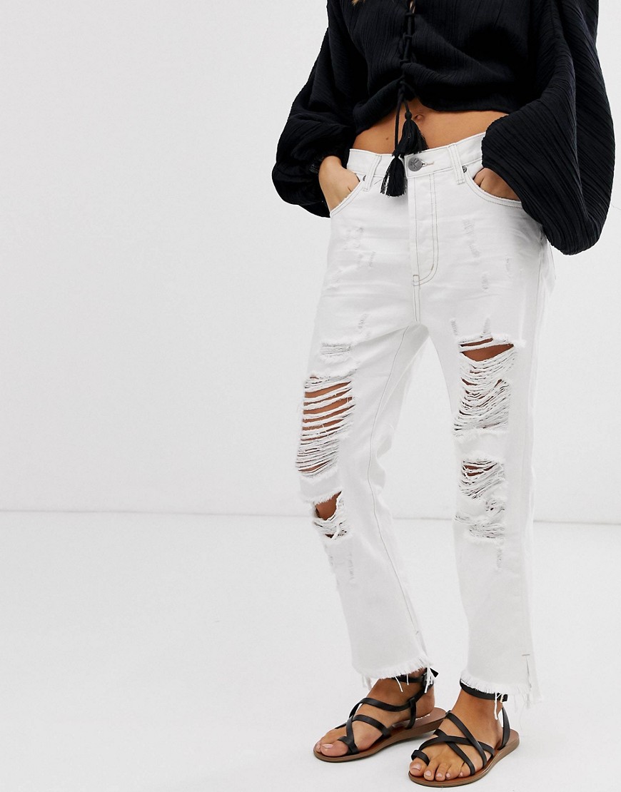 One Teaspoon Hooligans relaxed ripped jeans