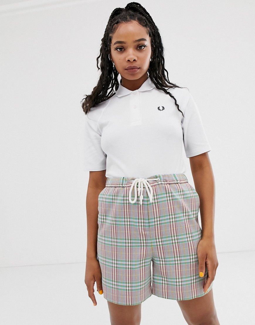 Fred Perry Taped Polo Shirt-white