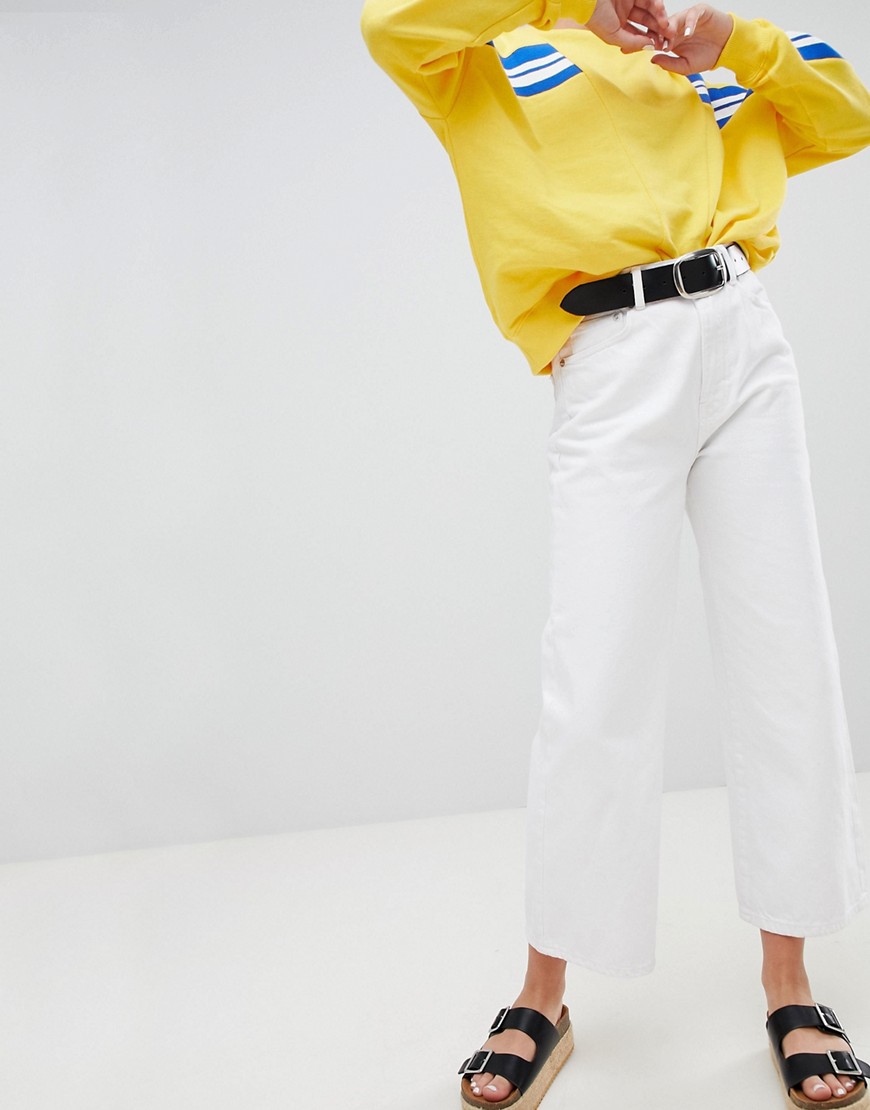 Белые джинсы в винтажном стиле Pull&Bear - Белый 