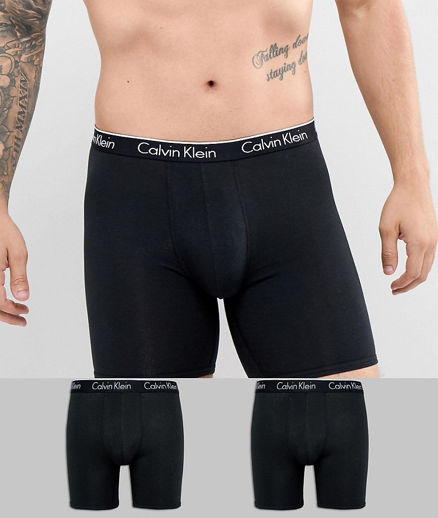 Calvin Klein 2 Pack Black Boxer Trunks