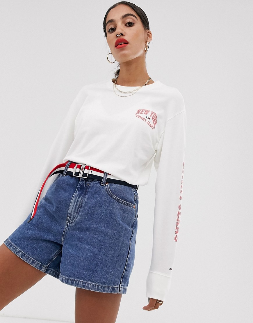 Tommy Jeans long sleeve t-shirt with sleeve logo