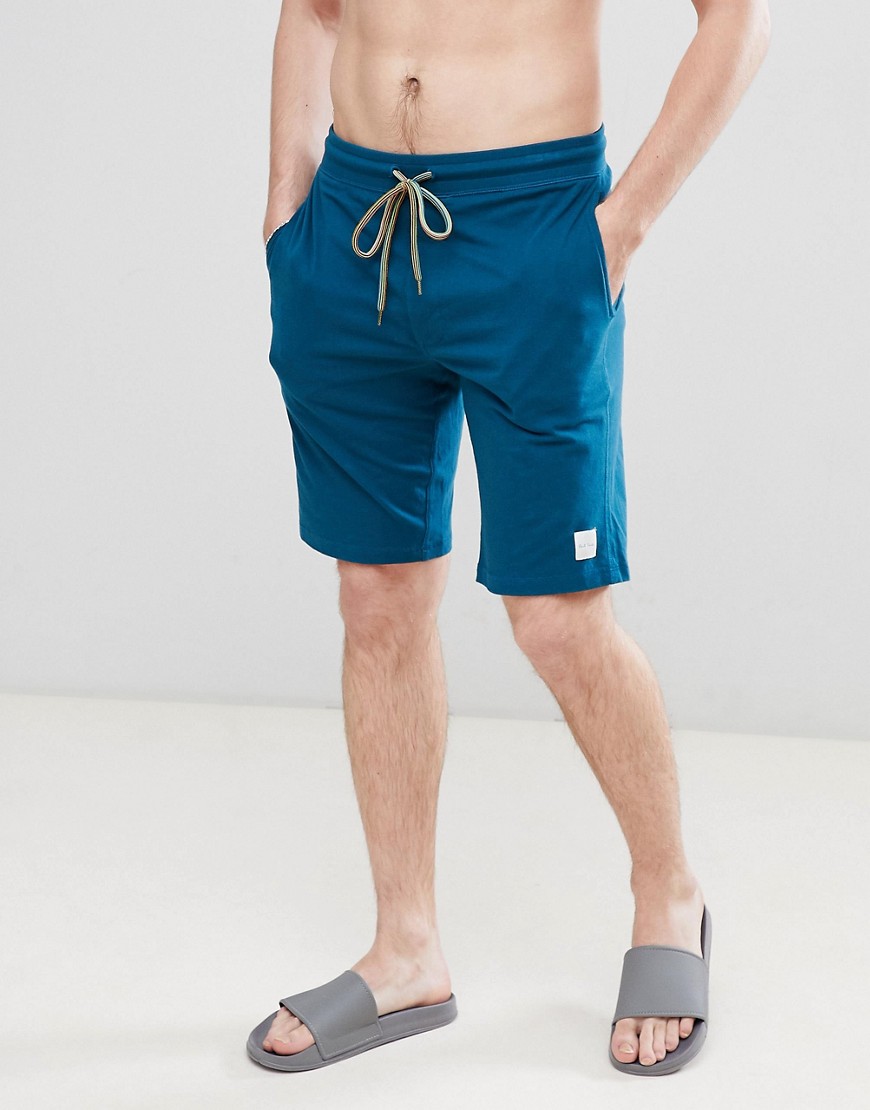 Paul Smith lounge jersey shorts in teal - Teal