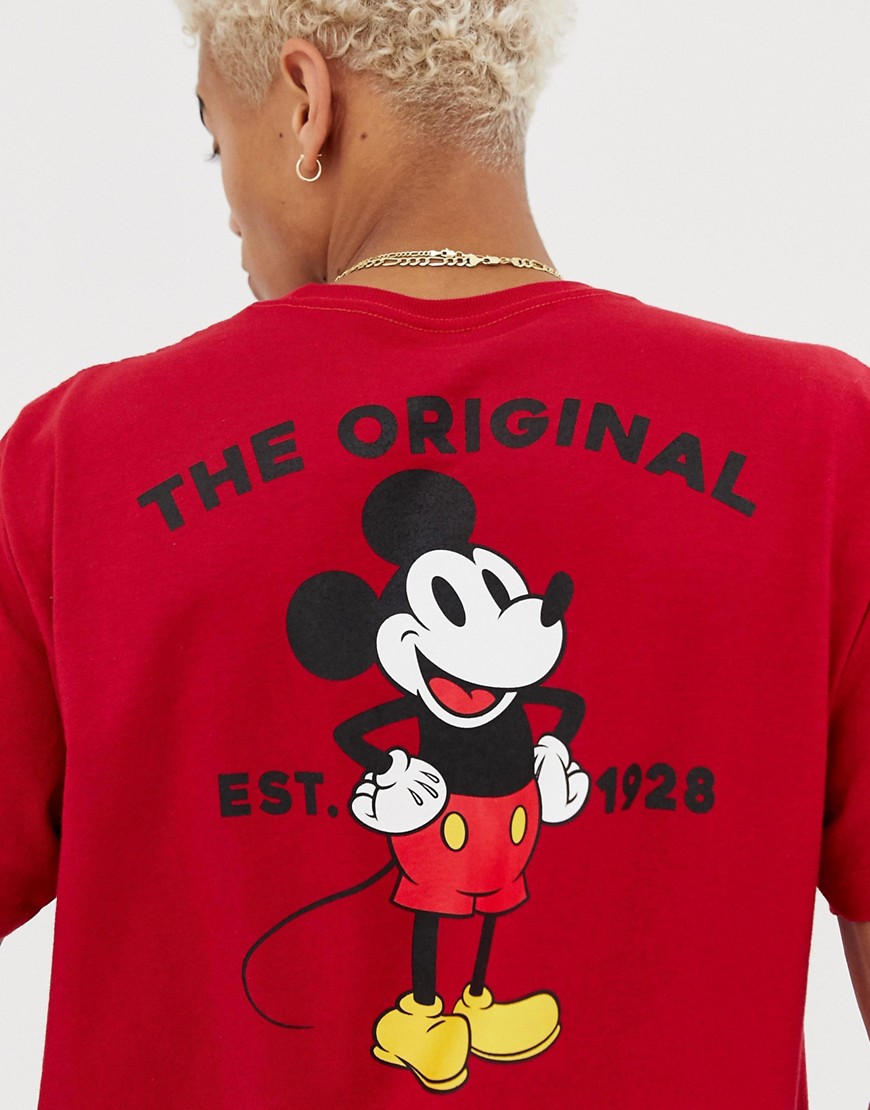 Vans x Mickey Mouse t-shirt in red VN0A3IK5CAR1 - Red