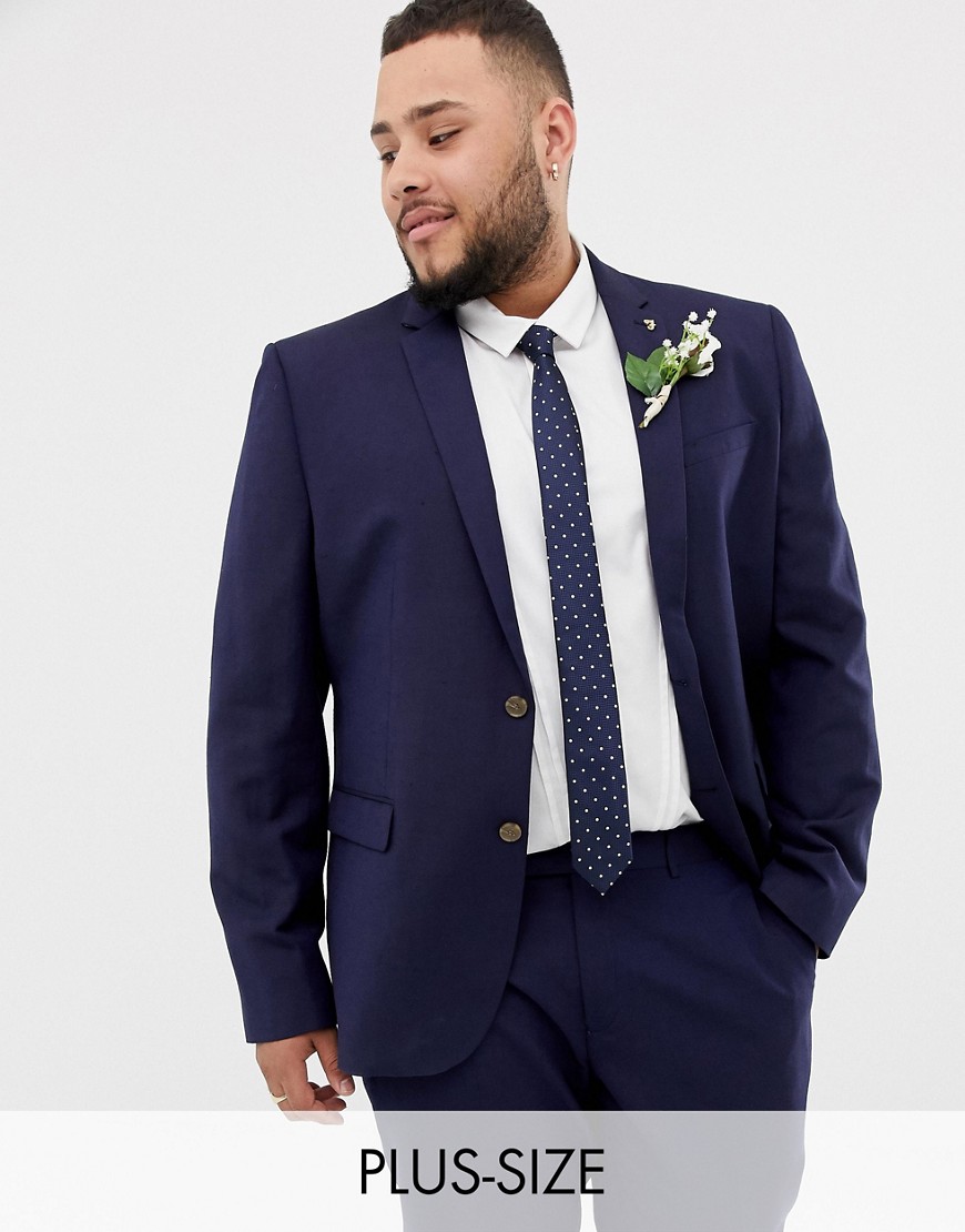 Farah skinny wedding suit jacket in linen