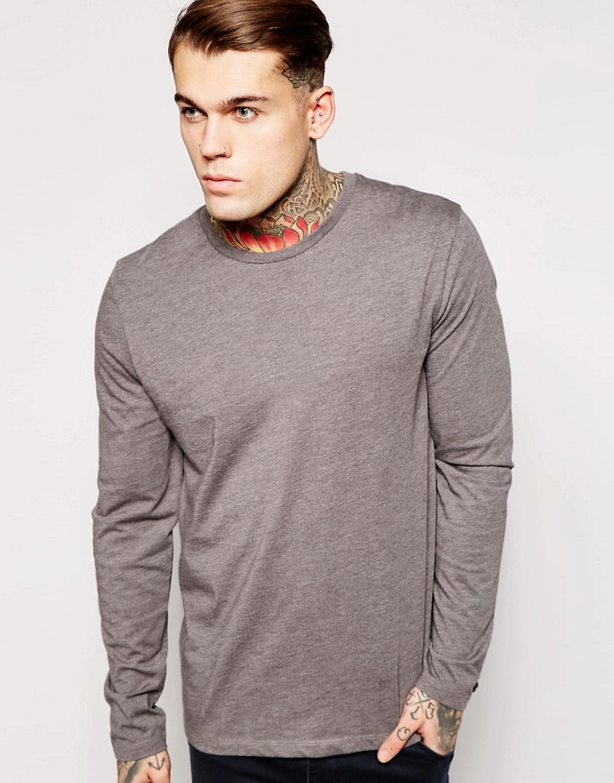 ASOS | ASOS Long Sleeve T-Shirt In Skater Fit With Crew Neck at ASOS