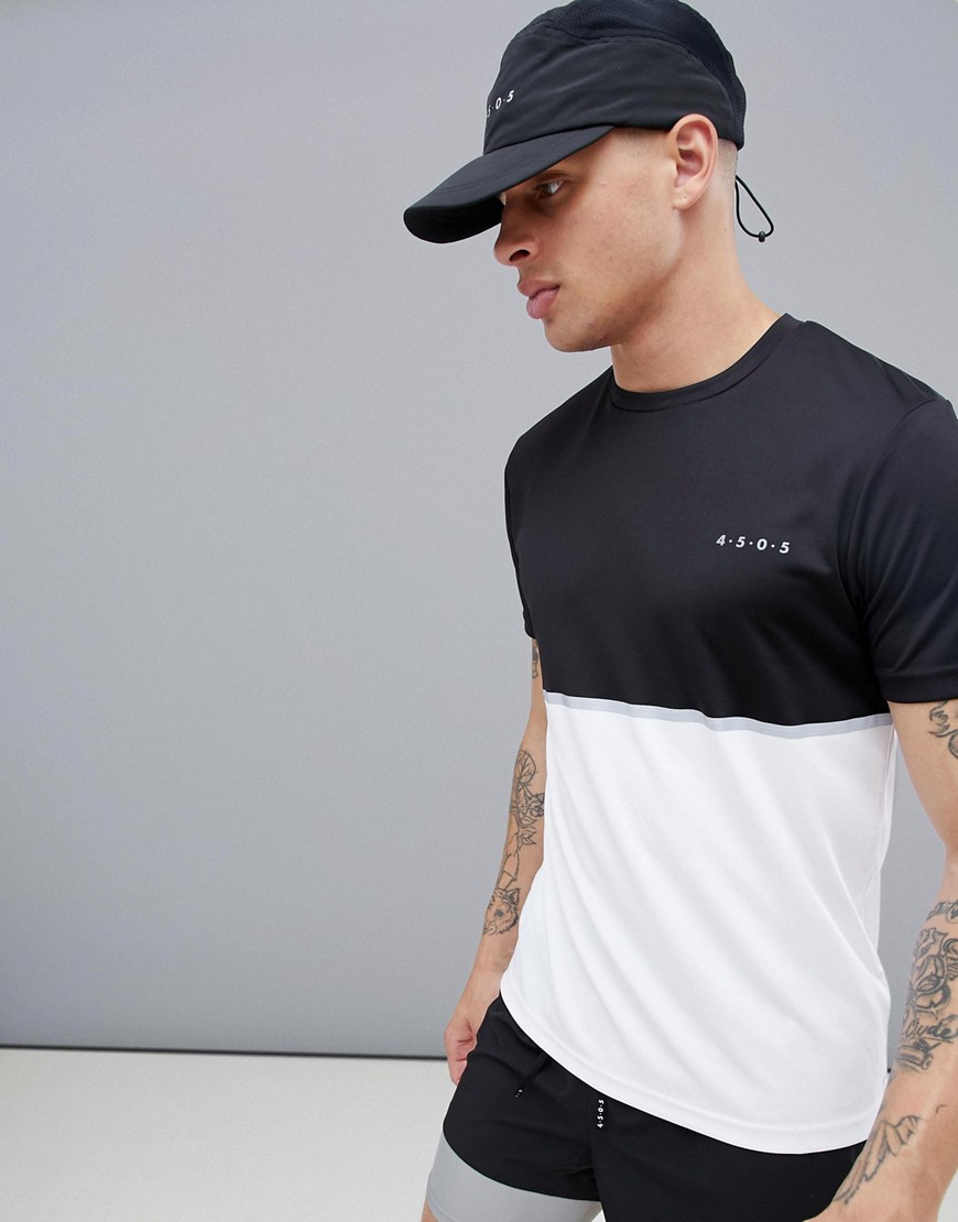 ASOS 4505 training t-shirt with quick dry and contrast panel