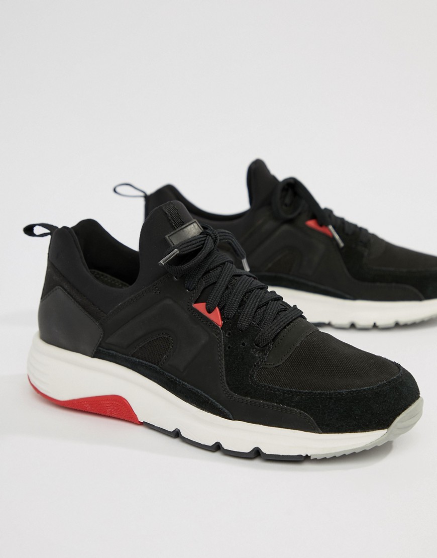 Camper Drift Chunky Sole Trainers In Black