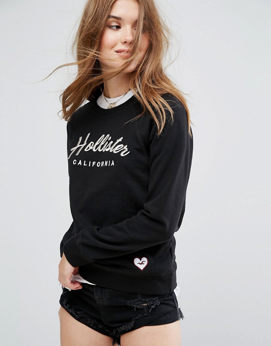 Hollister Logo Sweatshirt - Black