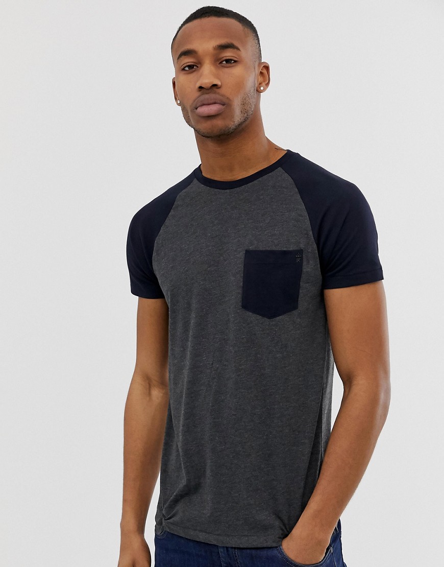 French Connection raglan t-shirt with pocket