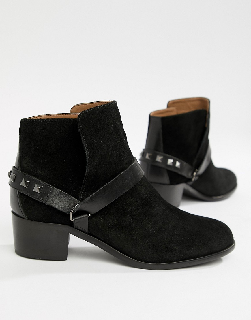 H By Hudson Leather Ankle Boots