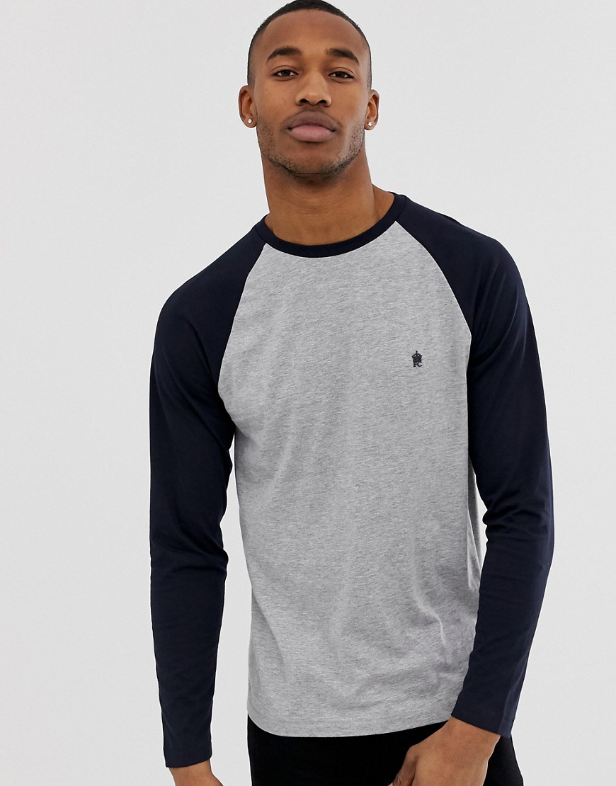 French Connection raglan contrast colour long sleeve top