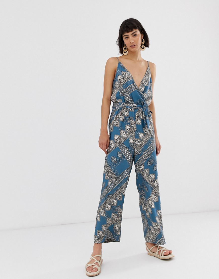 Only paisley print cami jumpsuit