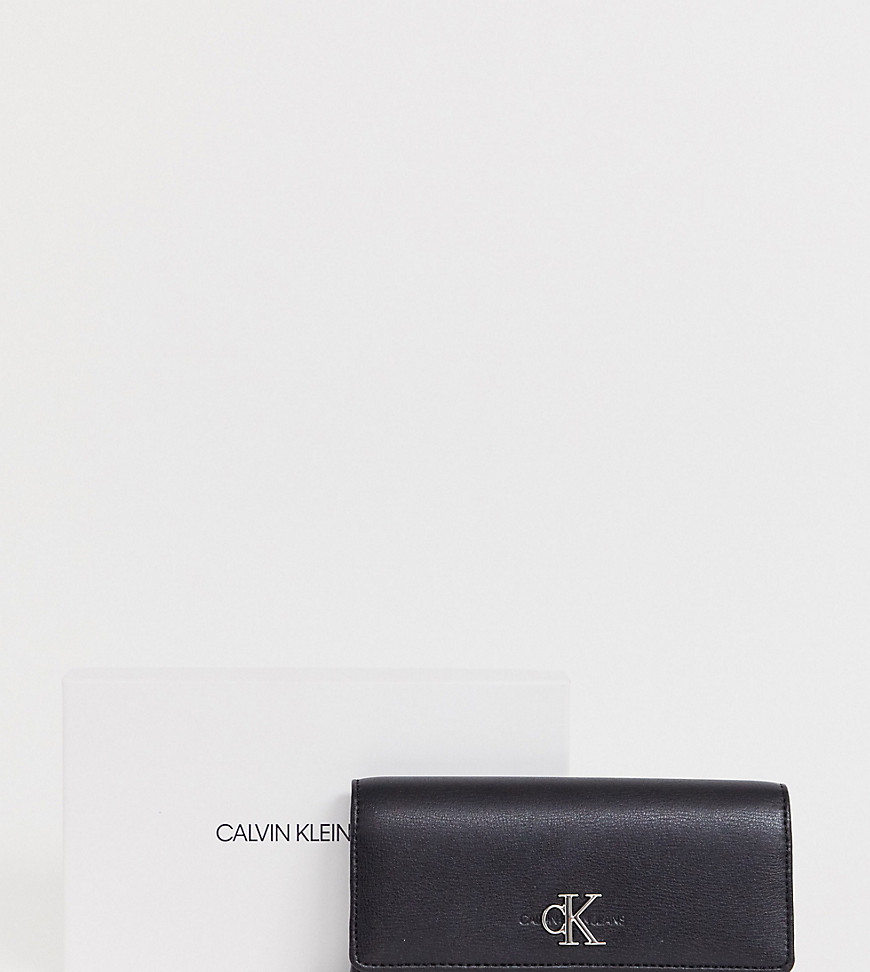 Calvin Klein Jeans fold over long line purse with monogram logo