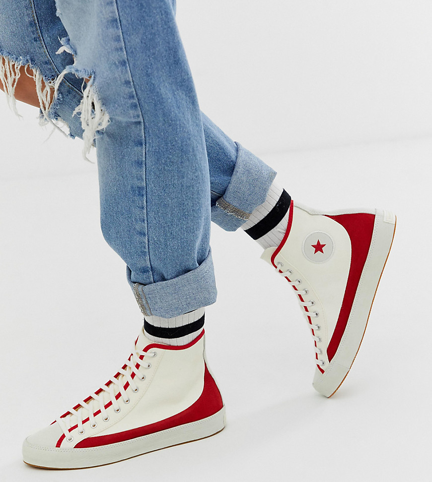 converse chuck taylor sasha vintage white sneakers