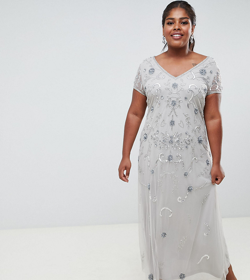Lovedrobe Lux all over embellished maxi dress