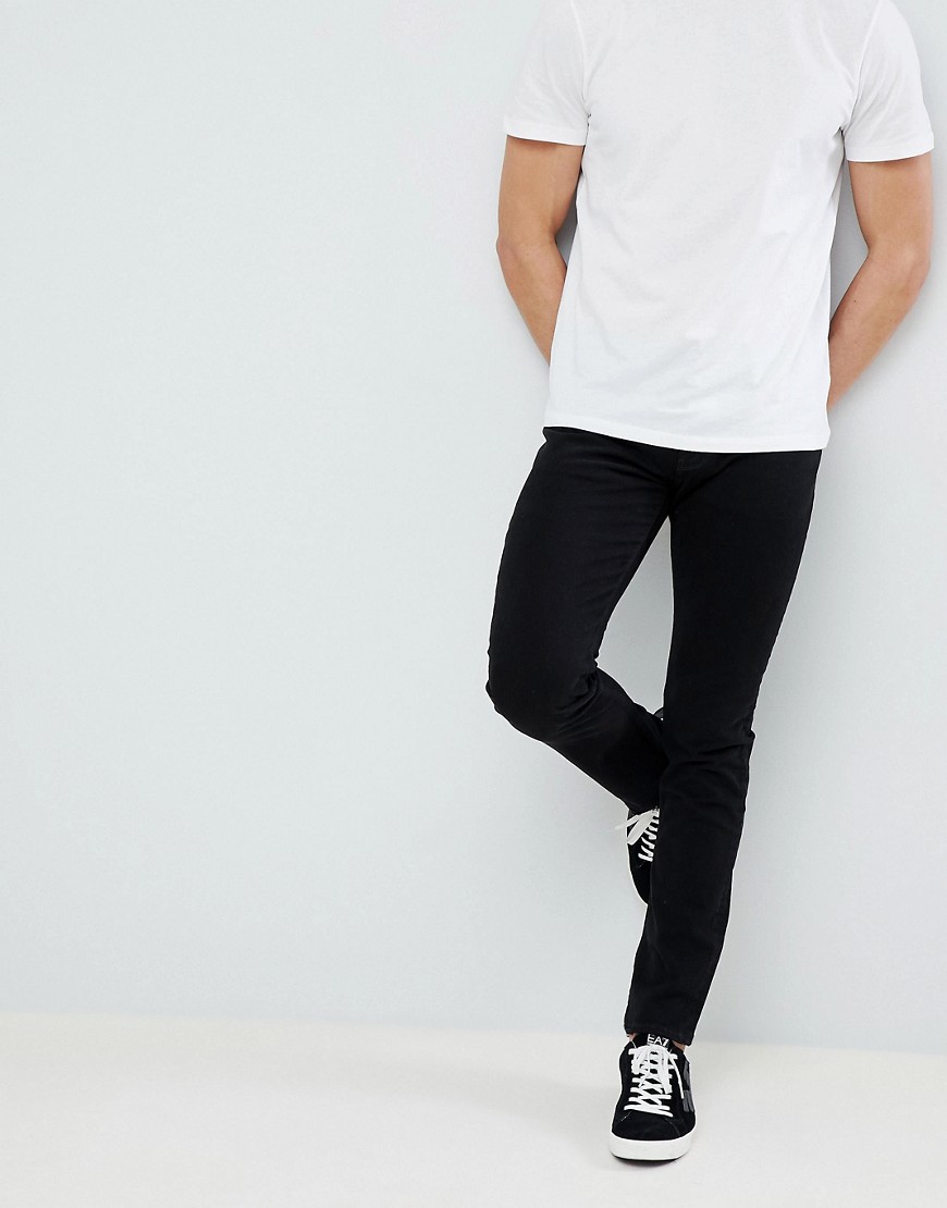 Emporio Armani J06 Slim Fit Black Jeans - 0999