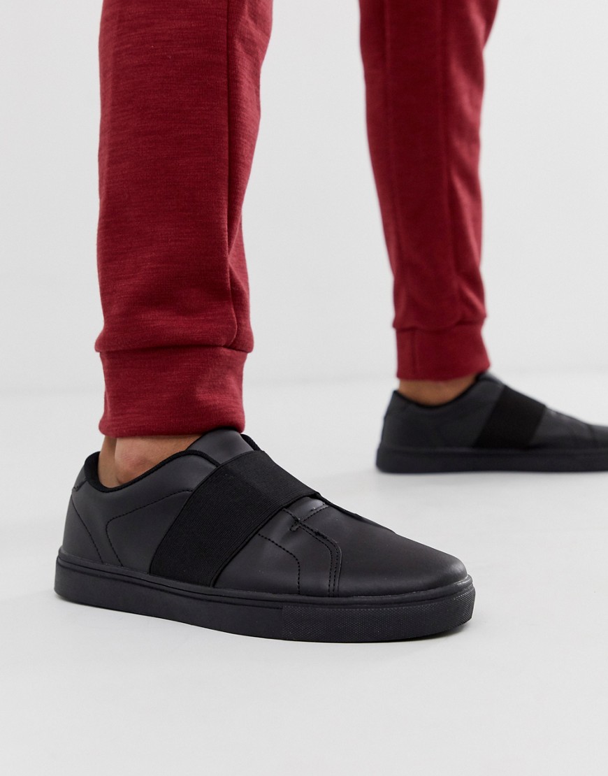 Loyalty and Faith stripe trainer in black