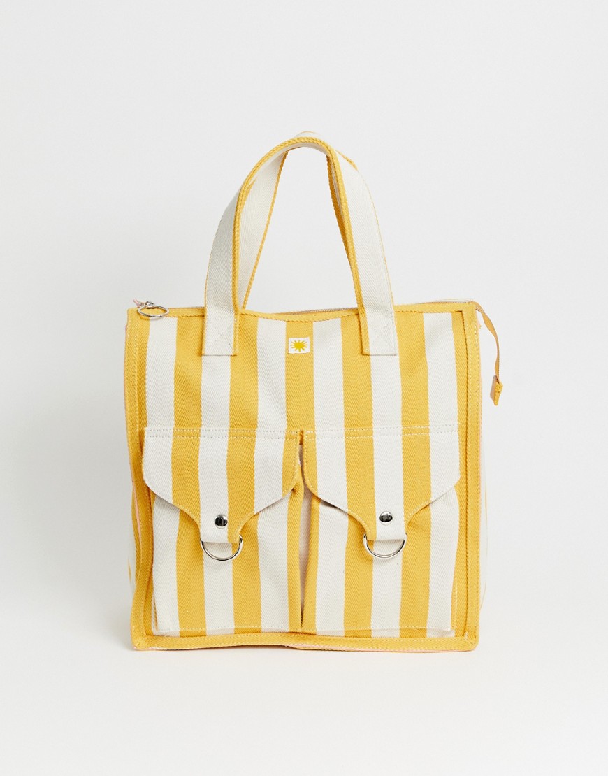 L.F.Markey striped beach bag