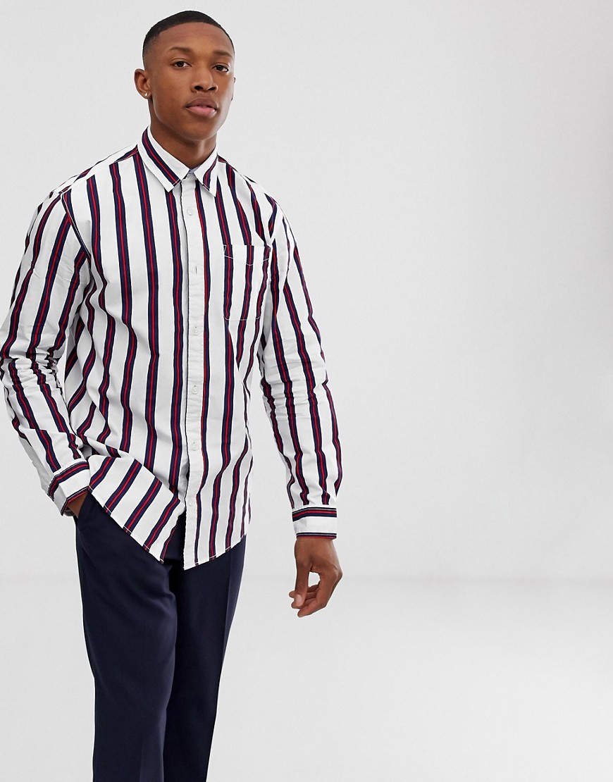 Jack & Jones Originals shirt with vertical stripe in regular fit