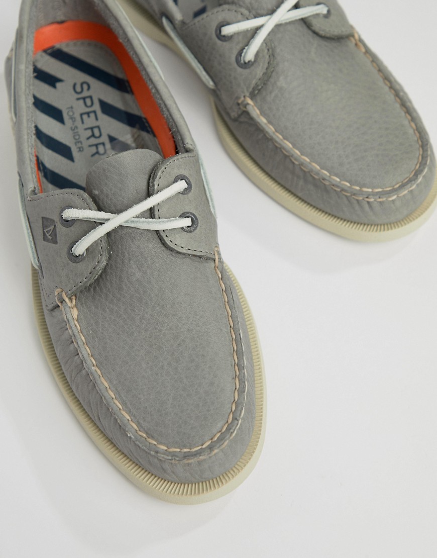 SPERRY TOPSIDER DAYTONA BOAT SHOES IN GRAY - GRAY,STS17041