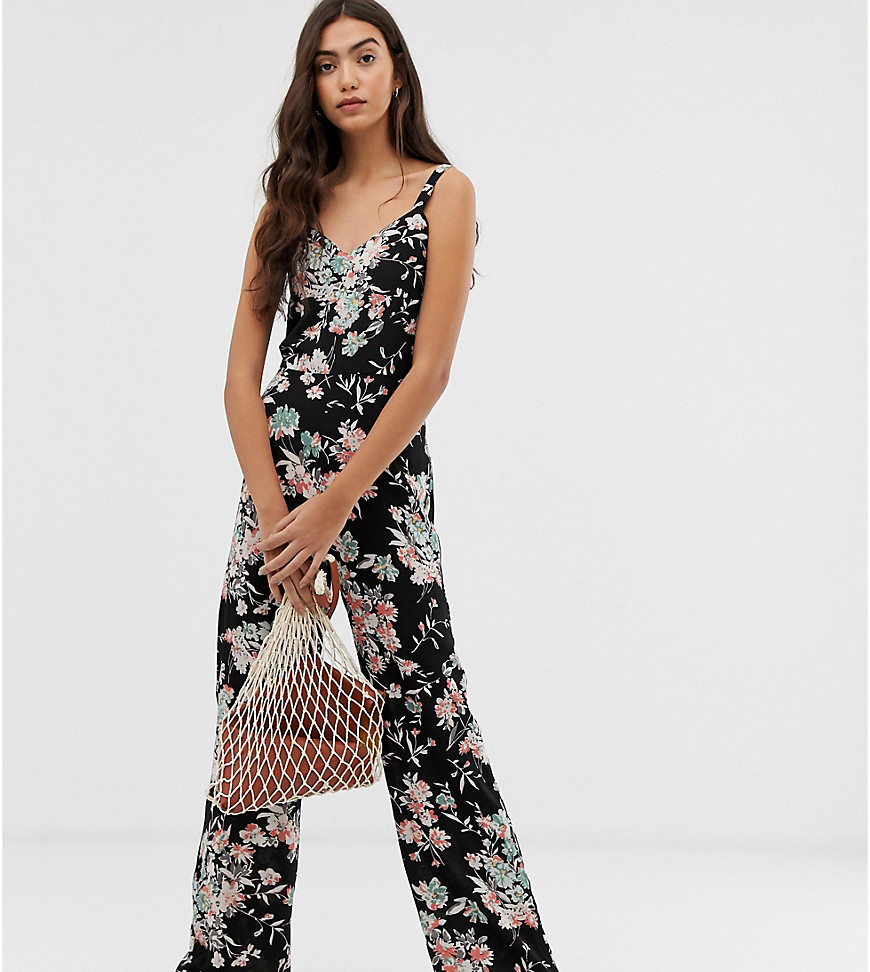 Brave Soul Tall cecily jumpsuit in floral print