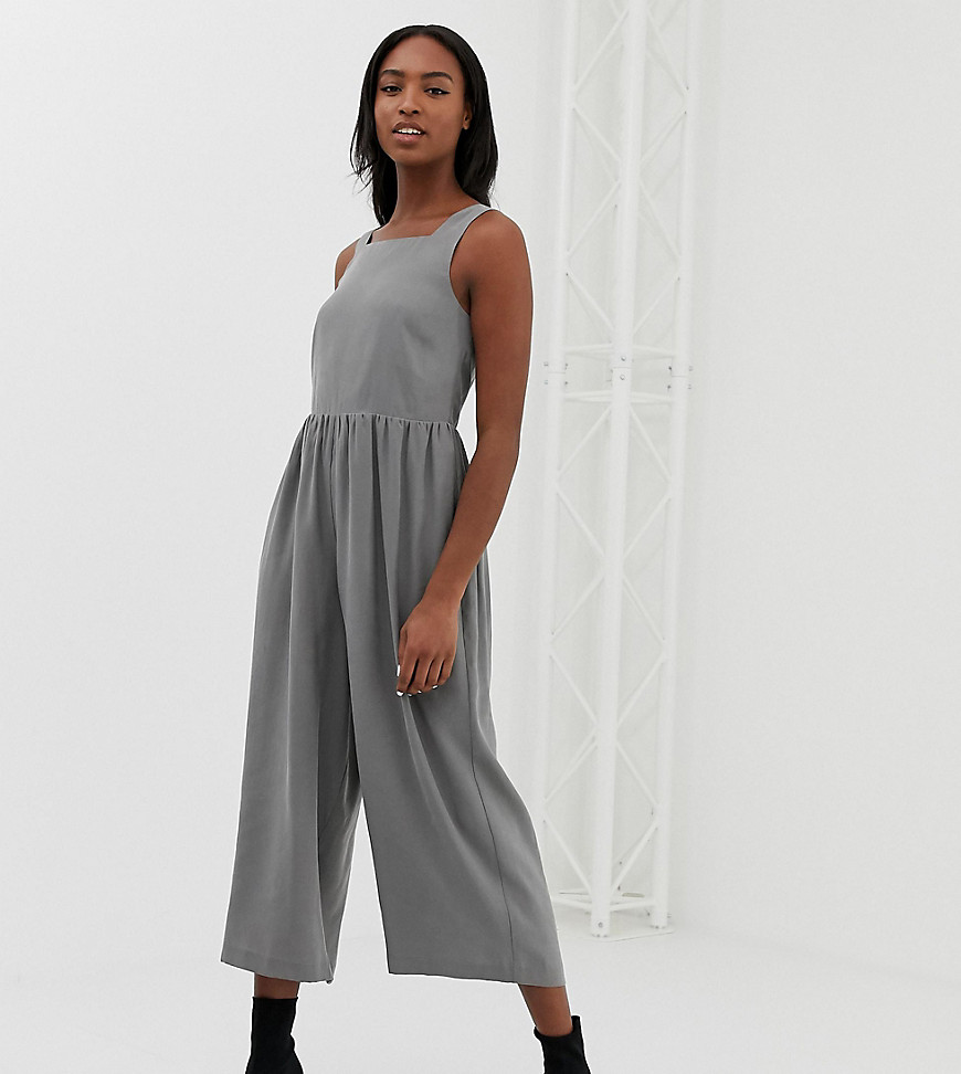 ASOS DESIGN tall minimal jumpsuit with ruched waist
