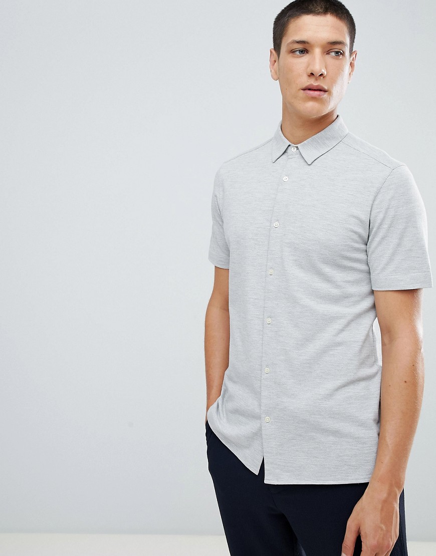 FoR Short Sleeve Jersey Shirt In Grey